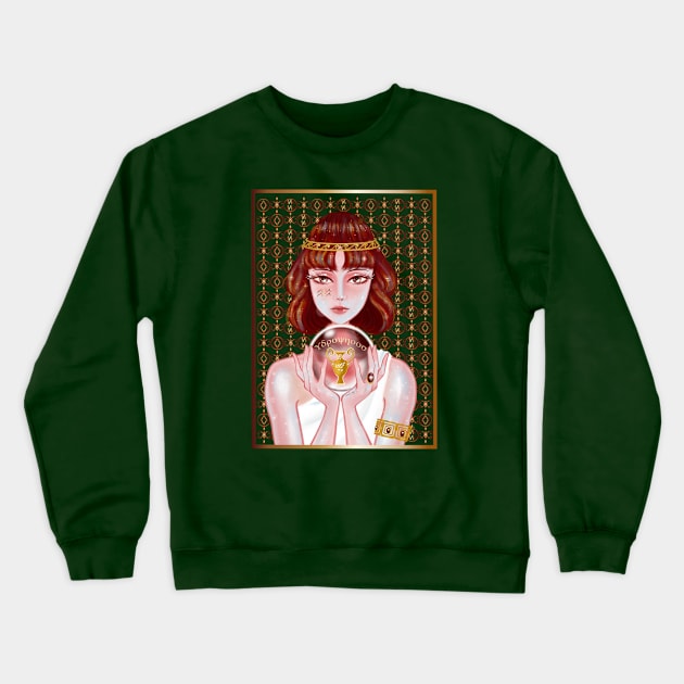 Aquarius Garnet Crewneck Sweatshirt by amadeuxway